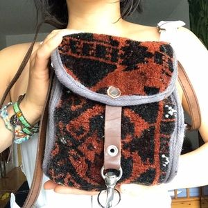 Vintage Moroccan Textured Crossbody Purse